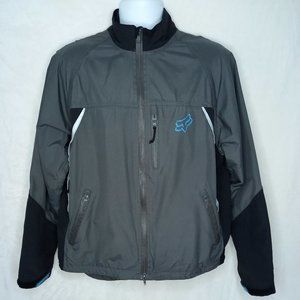 Fox Racing Bike Gray Full Zip Shell Light Jacket (M)